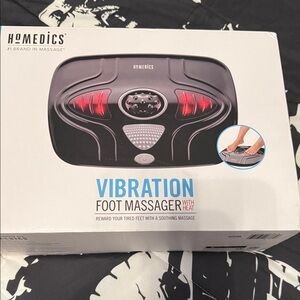 Homedics Black and Red Vibration Foot Massager